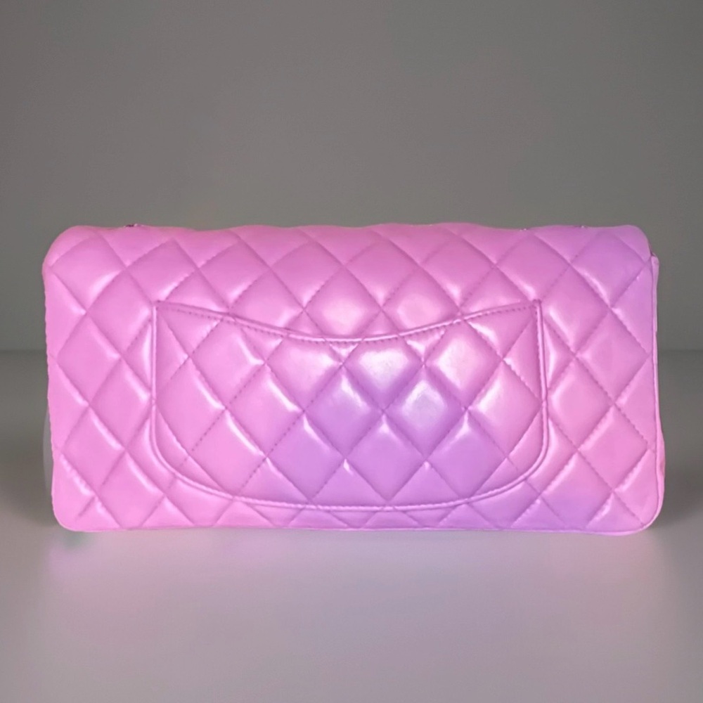 Chanel mauve Pink Quilted Lambskin Valentine's Day East West Single Flap Bag - Picture 4 of 10